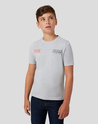 Red Bull Racing Junior Spielberg Short Sleeve T-Shirt - Grey Marl