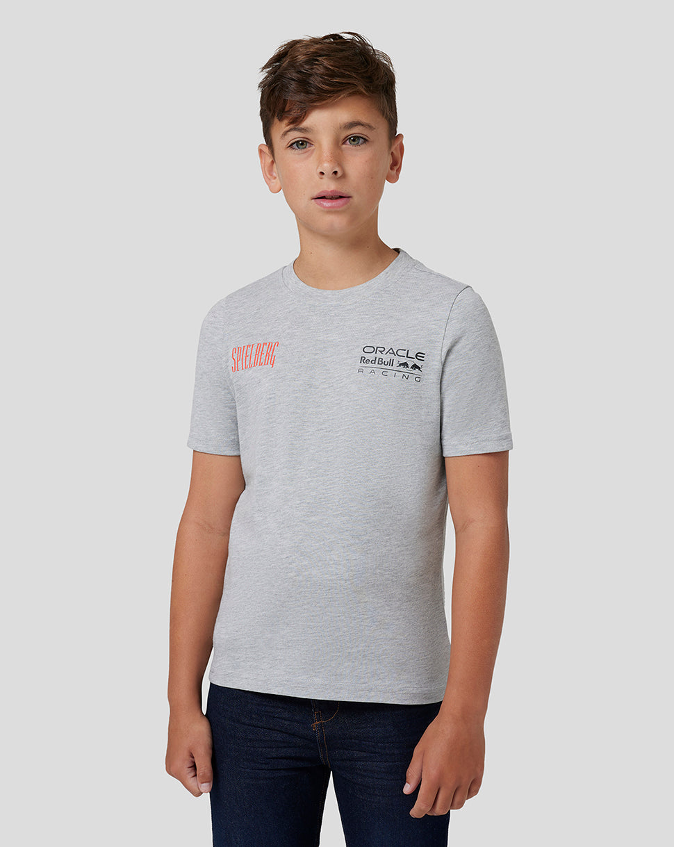 Red Bull Racing Junior Spielberg Short Sleeve T-Shirt - Grey Marl