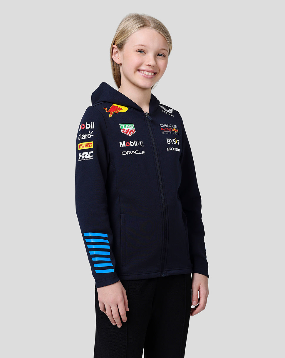 Oracle Red Bull Racing Junior Official Teamline Full Zip Hoodie - Night Sky - Night Sky
