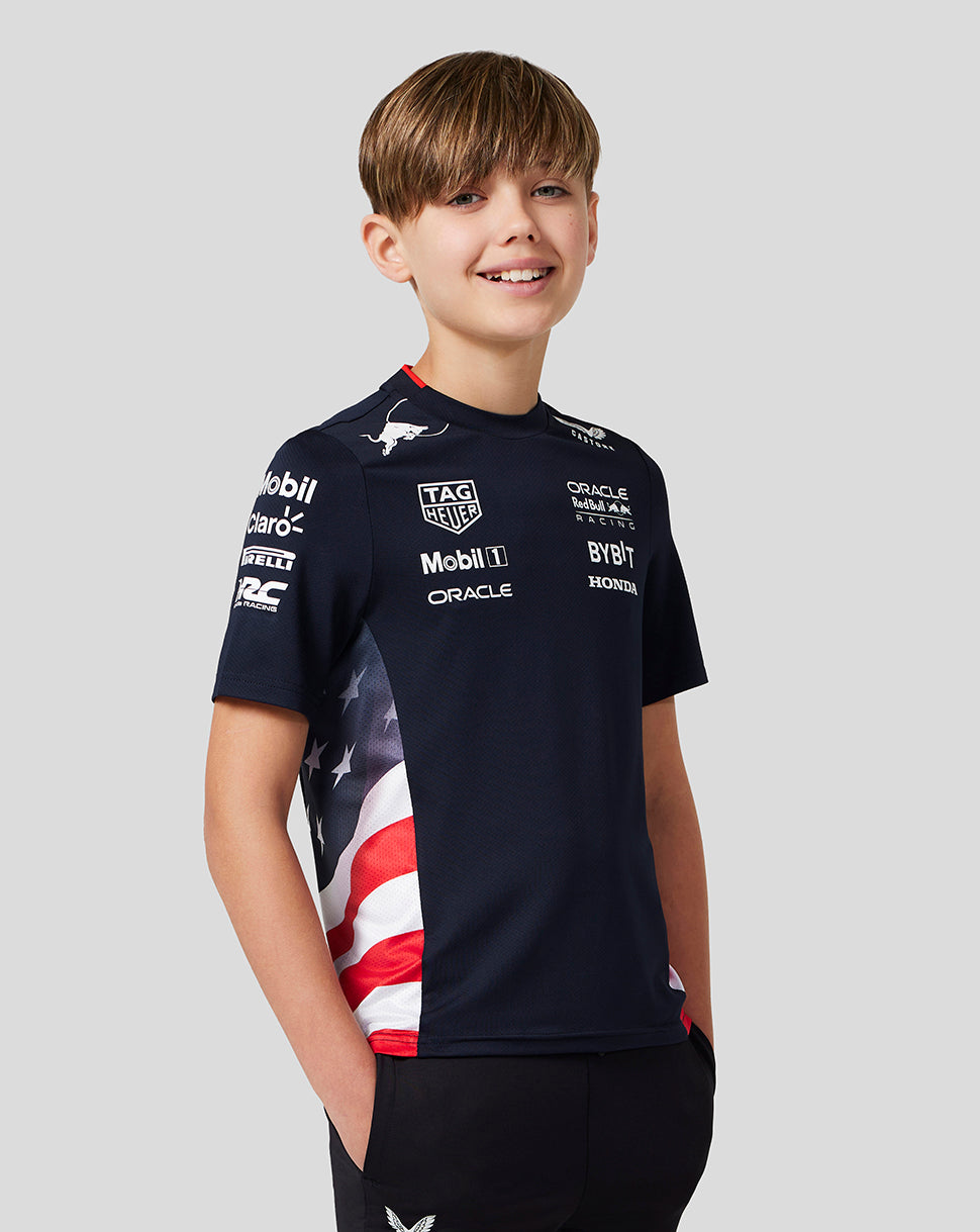 Oracle Red Bull Racing Junior Official Teamline America Race Team T-Shirt - Night Sky - Night Sky
