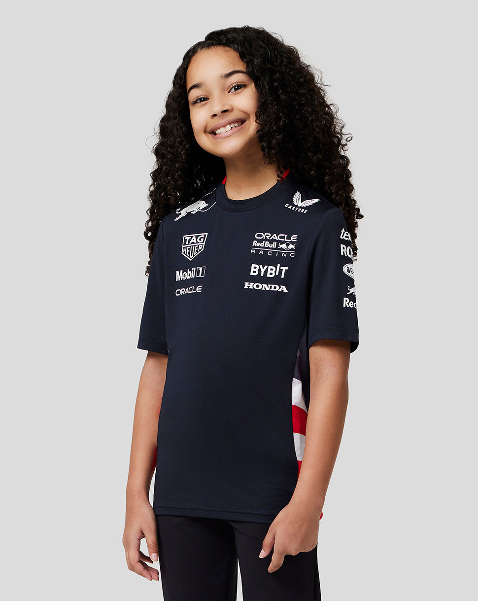 Oracle Red Bull Racing Junior Official Teamline America Race Team T-Shirt - Night Sky - Night Sky