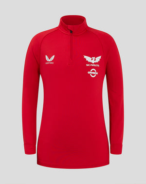 Scarlets Junior 24/25 Pro Players 1/4 Zip Midlayer