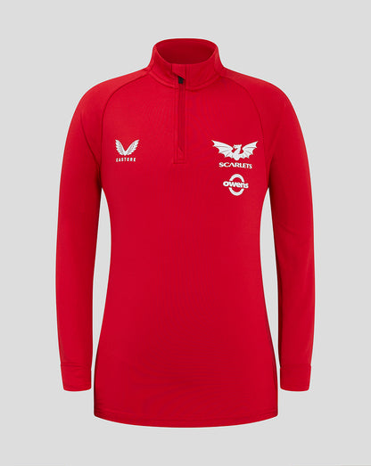 Scarlets Junior 24/25 Pro Players 1/4 Zip Midlayer