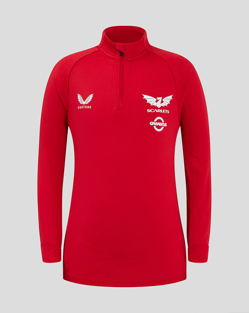 Scarlets Junior 24/25 Pro Players 1/4 Zip Midlayer