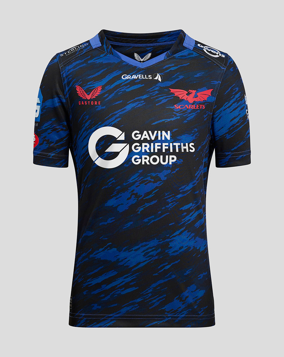 Scarlets Junior 24/25 Auswärts Trikot - Scarlet/Scarlet Sage