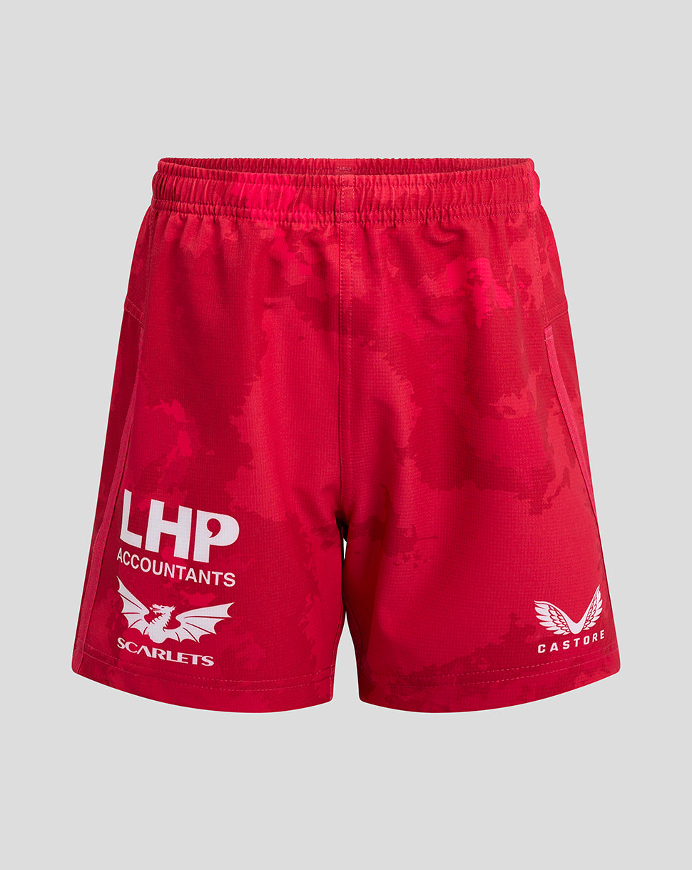 Scarlets Junior 24/25 Heim Shorts - Scarlet/Scarlet Sage