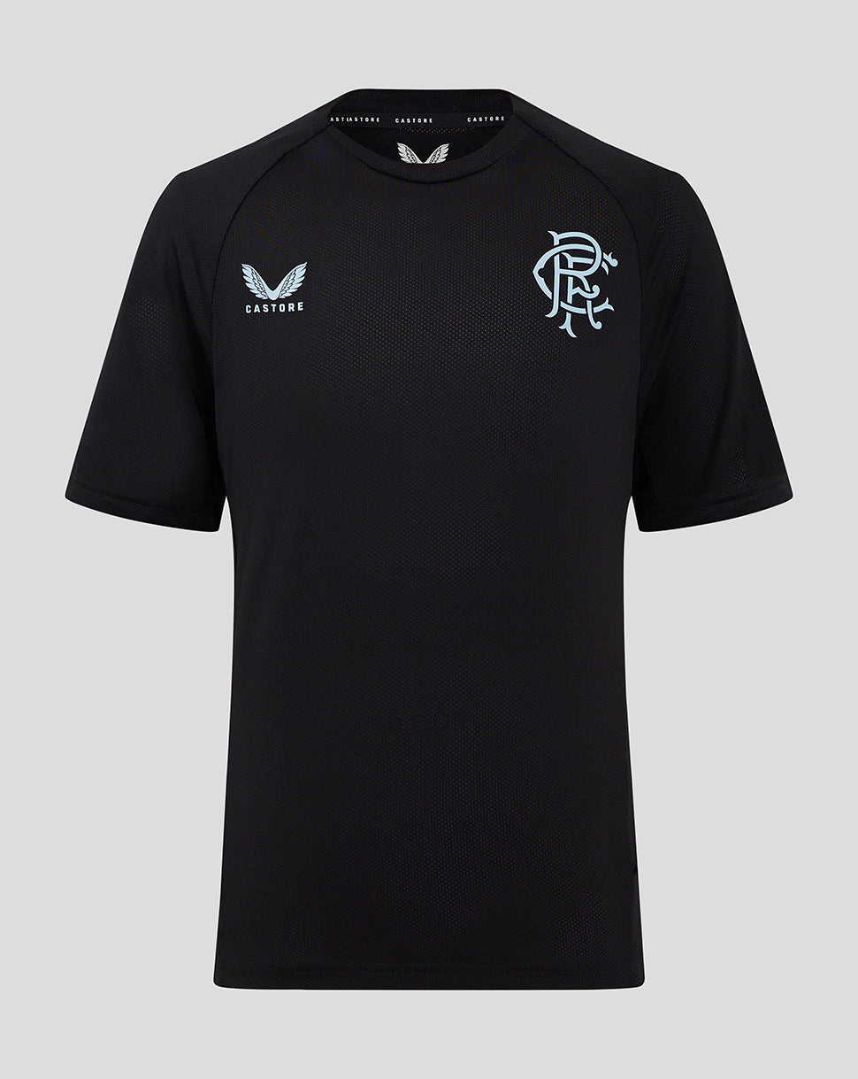 Rangers junior 24/25 Pro Coaches trainings-T-shirts met korte mouw - Zwart