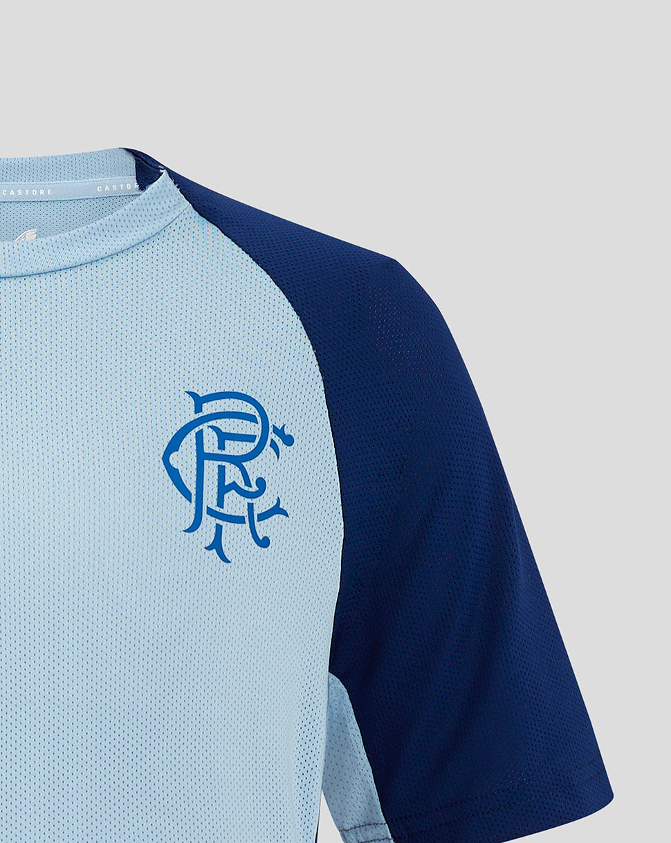 Rangers Junior 24/25 Pro Players Trainings-Kurzarm-T-Shirts - Hellblau