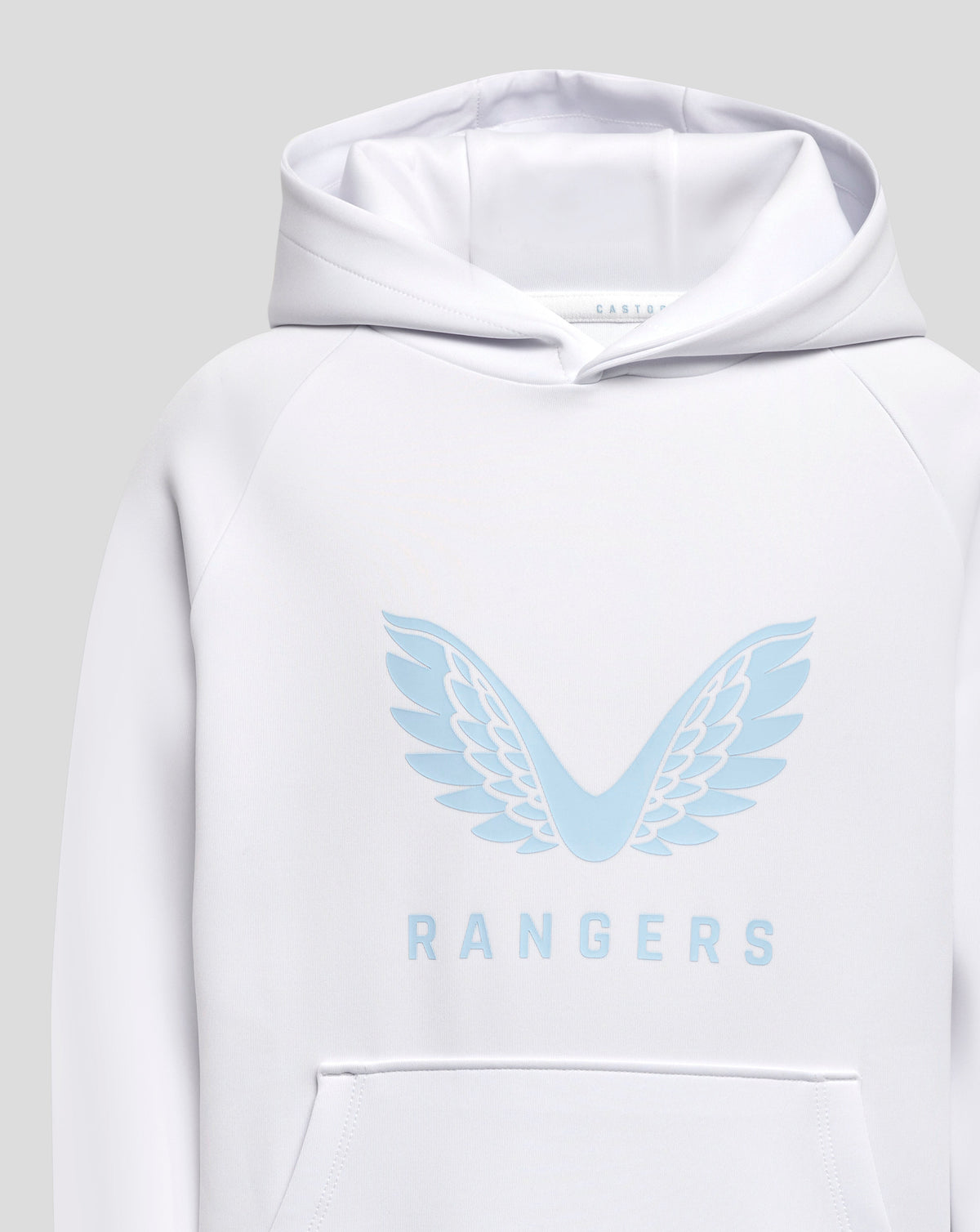 Rangers 24/25 Junior Pro Players Scuba Lock Up Logo Hoodie - Helder wit
