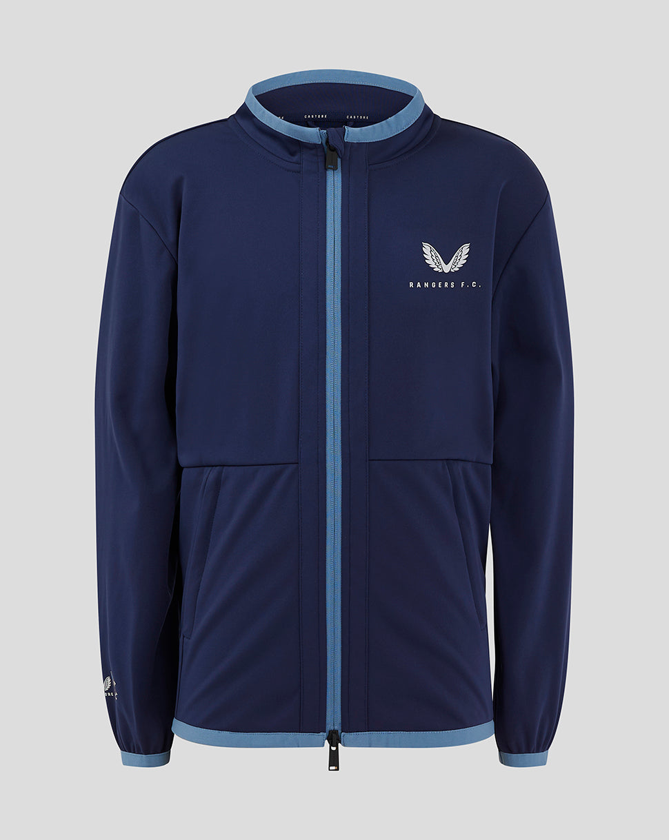 Rangers Junior 24/25 Travel Jacke - Marineblau