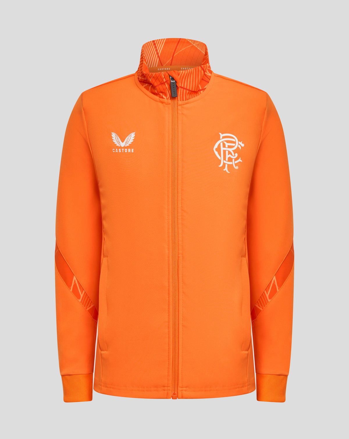 Rangers 24/25 Junior League Matchday Anthem Jacke - Leuchtendes Orange