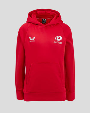 Saracens Junior 24/25 Training Overhead Hoody - Red