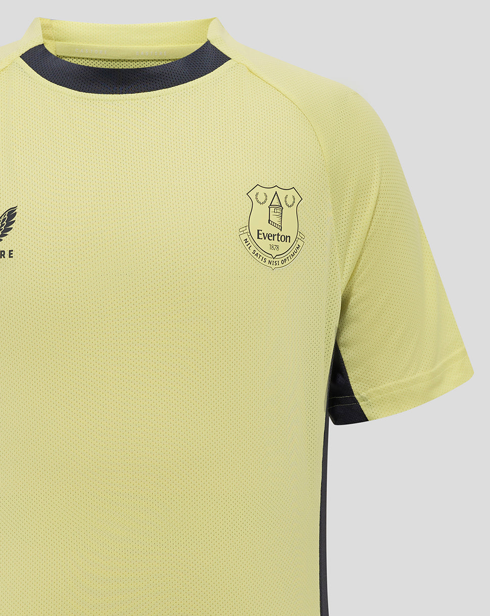 Everton 24/25 Junior Pro Players Training T-Shirt - Elfin Yellow/Ebony