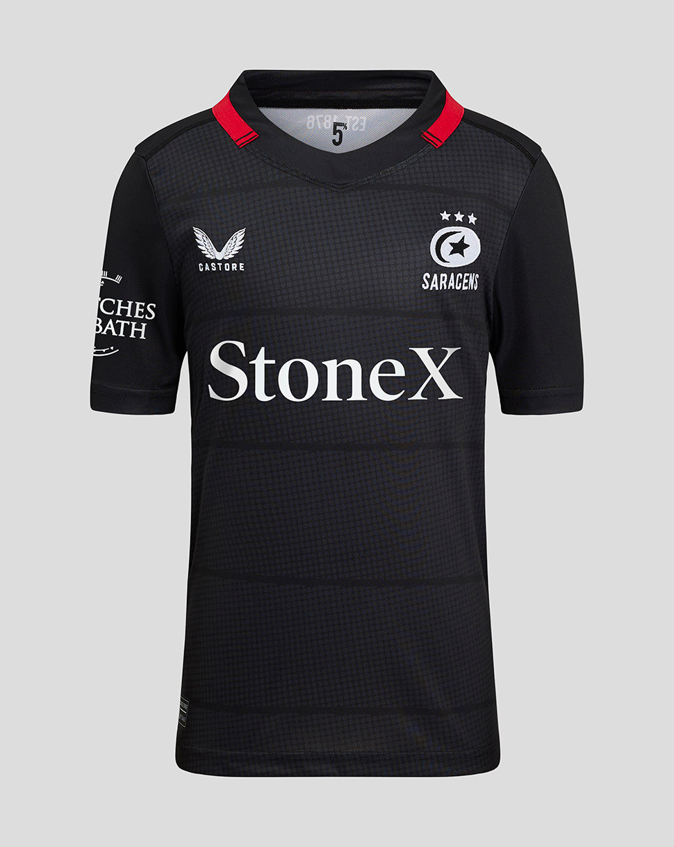 Saracens Junior 24/25 Heim Trikot - Schwarz