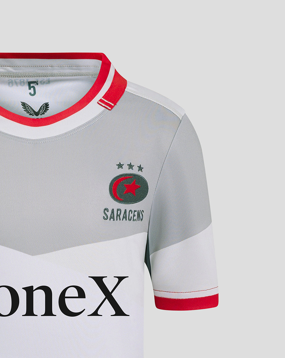 Saracens Junior Auswärts Trikot 24/25 - Grau/Rot