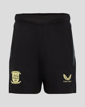 Preston Junior 24/25 Training Shorts With Pockets - Black