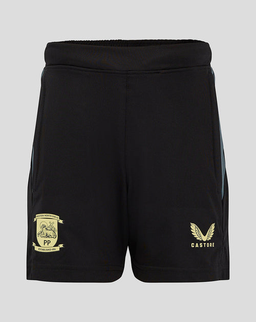 Preston Junior 24/25 Training Shorts With Pockets - Black