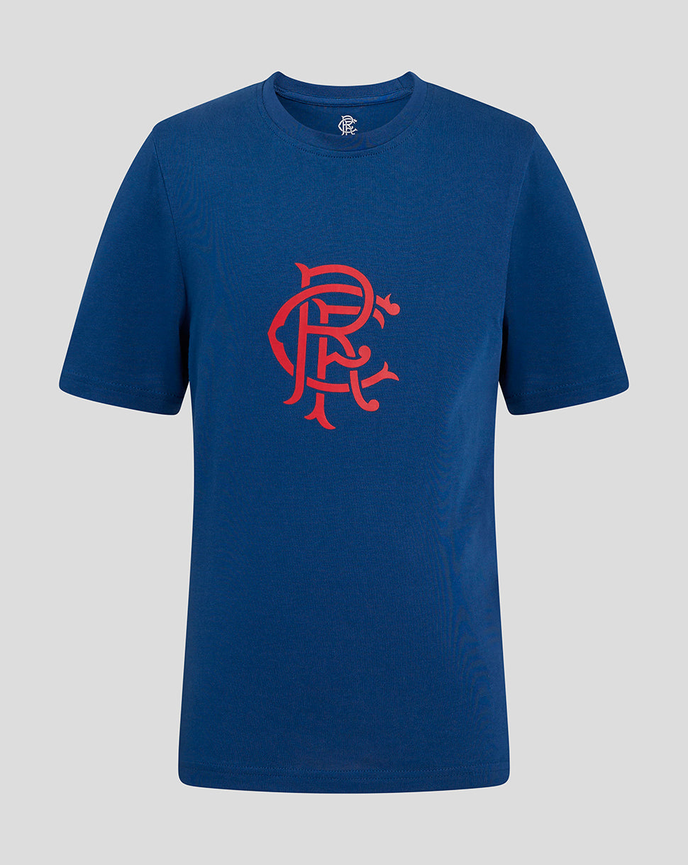Rangers Junior Core Crest T-Shirt - Navy - Navy/Blue