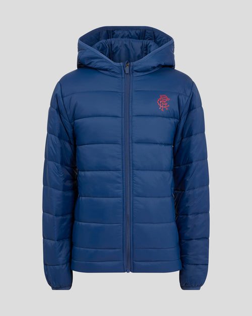 Rangers Junior 24/25 Core Fan Puffer Jacket - Navy