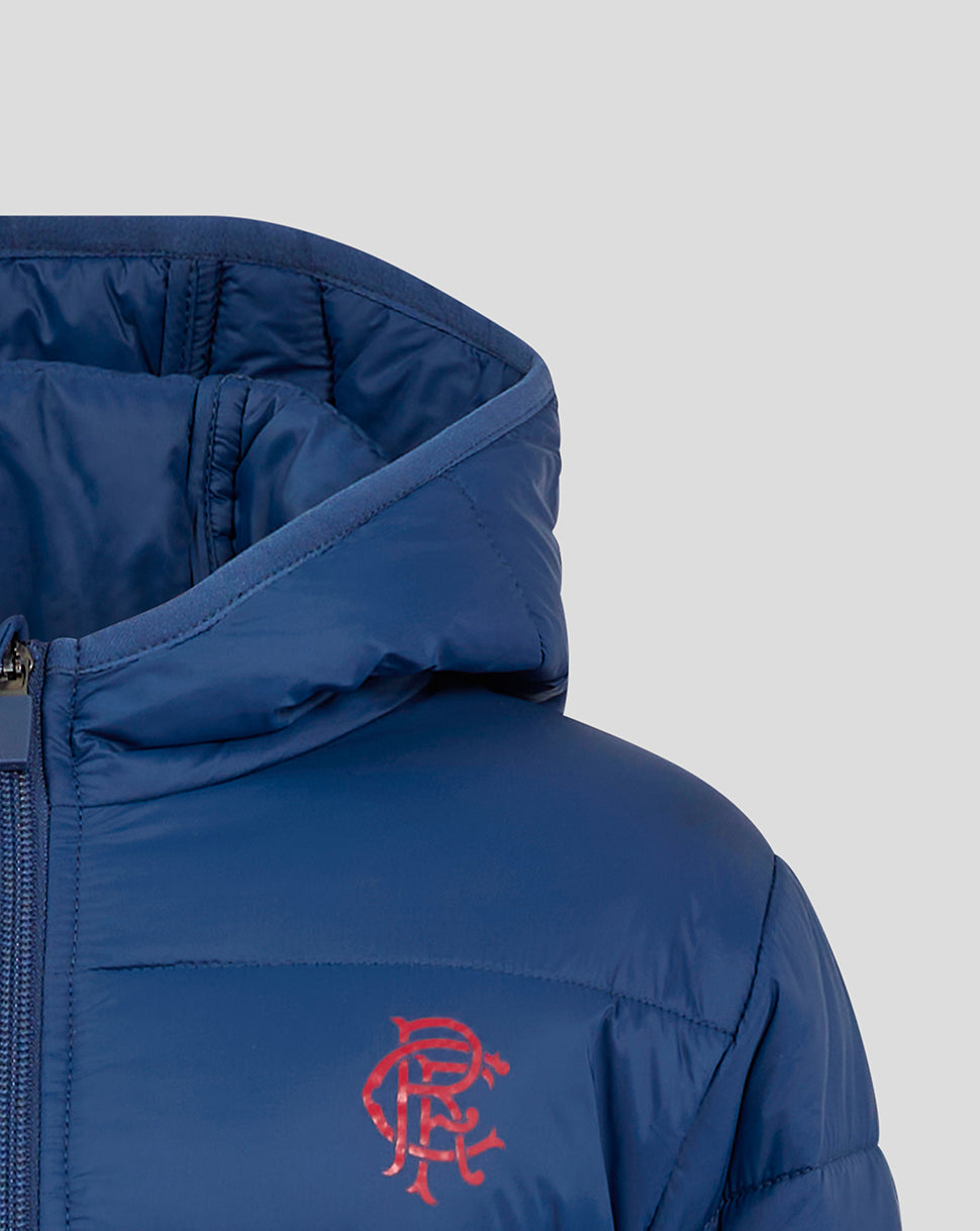 Rangers Junior 24/25 Core Fan Puffer Jacket - Navy