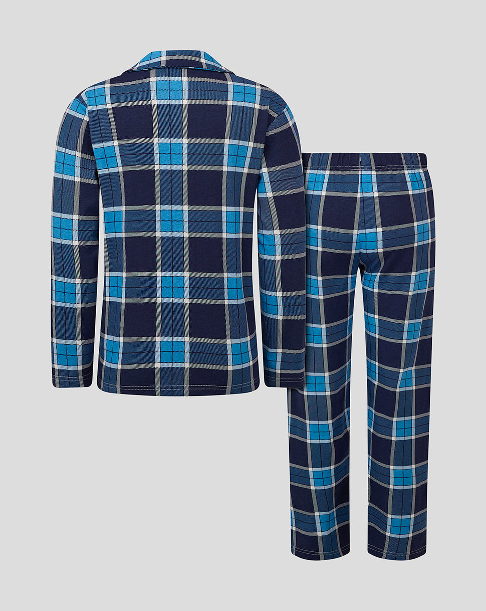 Bath Rugby Baby 24/25 Langes Pyjama-Set - Marineblau