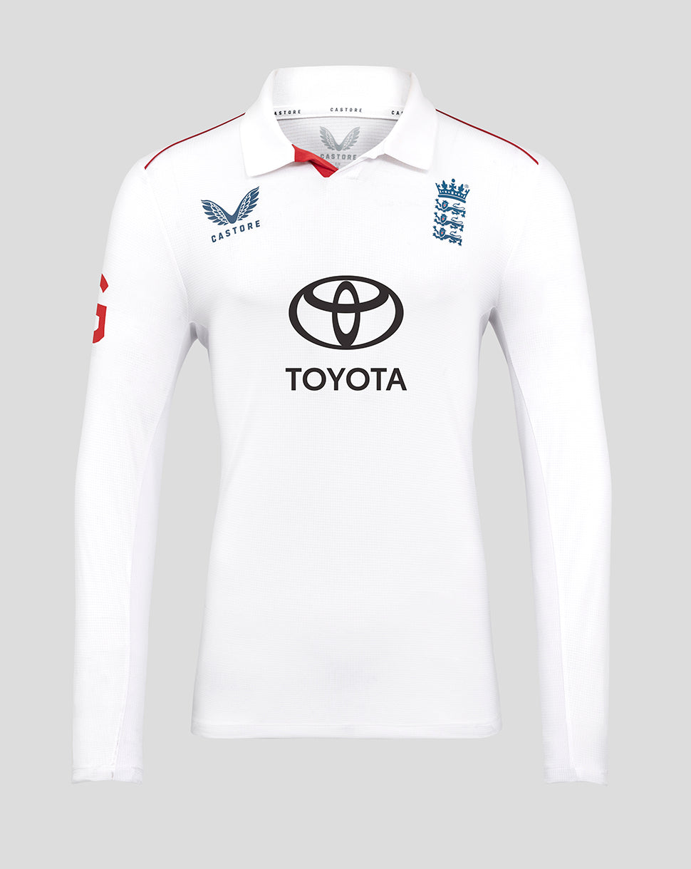 England Cricket Test Men's Pro Long Sleeve Shirt 25/26