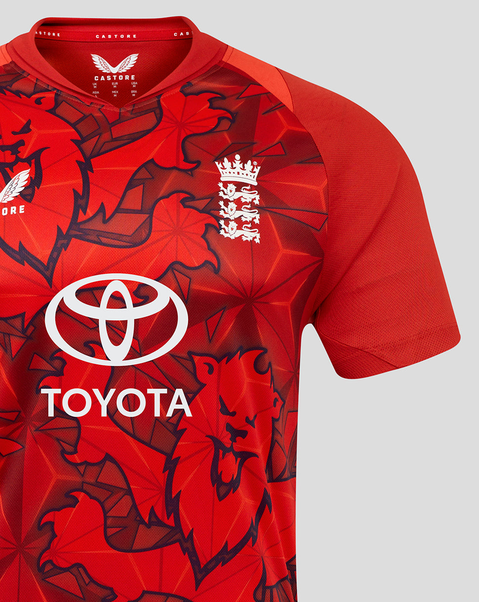 England Cricket T20 Junior Short Sleeve Shirt 25/26