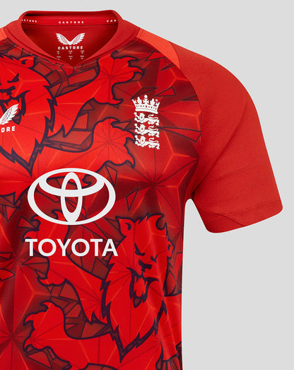 England Cricket T20 Junior Short Sleeve Shirt 25/26