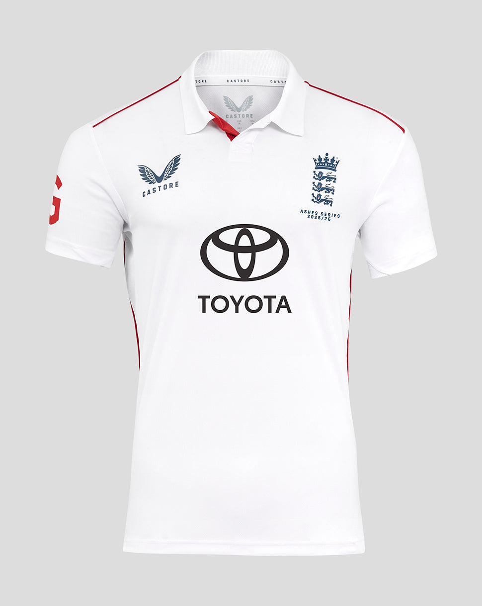 England Cricket Heren 25/26 Limited Edition Ashes Replica Shirt - Helder wit