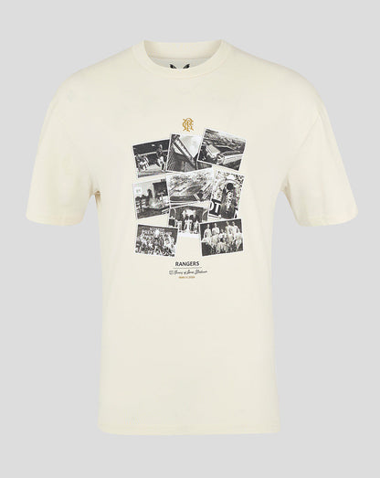 Rangers FC Men's Ibrox 125 Heritage T-Shirt Beige - 24/25