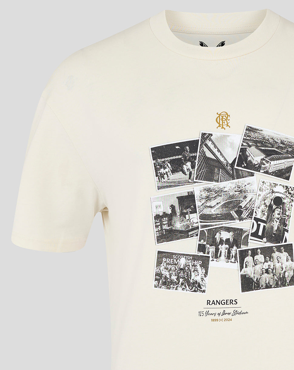 Rangers FC Heren Ibrox 125 Heritage T-shirt Beige - 24/25 - Beige