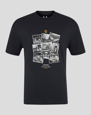Rangers FC Men's Ibrox 125 Heritage T-Shirt Black - 24/25