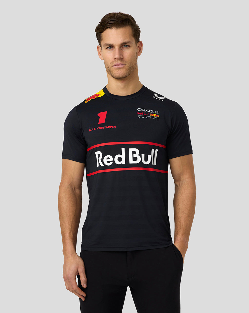 Oracle Red Bull Racing Mens Teamline Max Verstappen Set Up T-Shirt - Night Sky - Night Sky