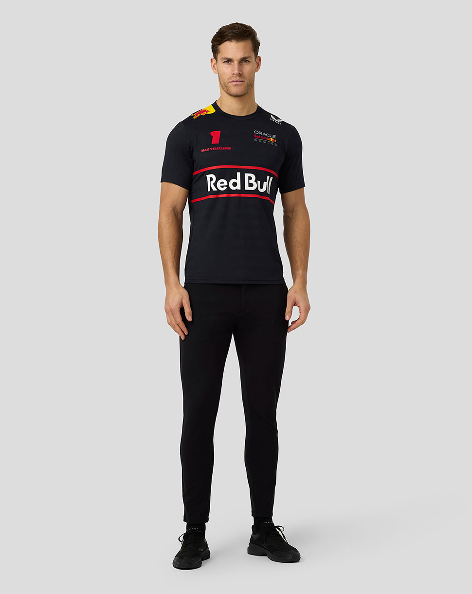 Oracle Red Bull Racing Mens Teamline Max Verstappen Set Up T-Shirt - Night Sky - Night Sky