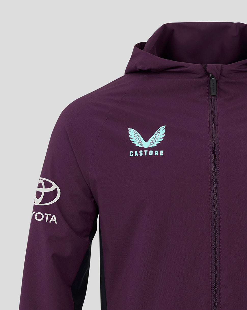 England Cricket Training Herren Regenjacke 25/26 - Blackberry Wine/Caviar