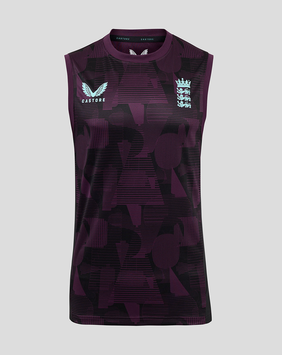 Chaleco England Cricket Training Hombre 25/26 - Blackberry Wine/Caviar