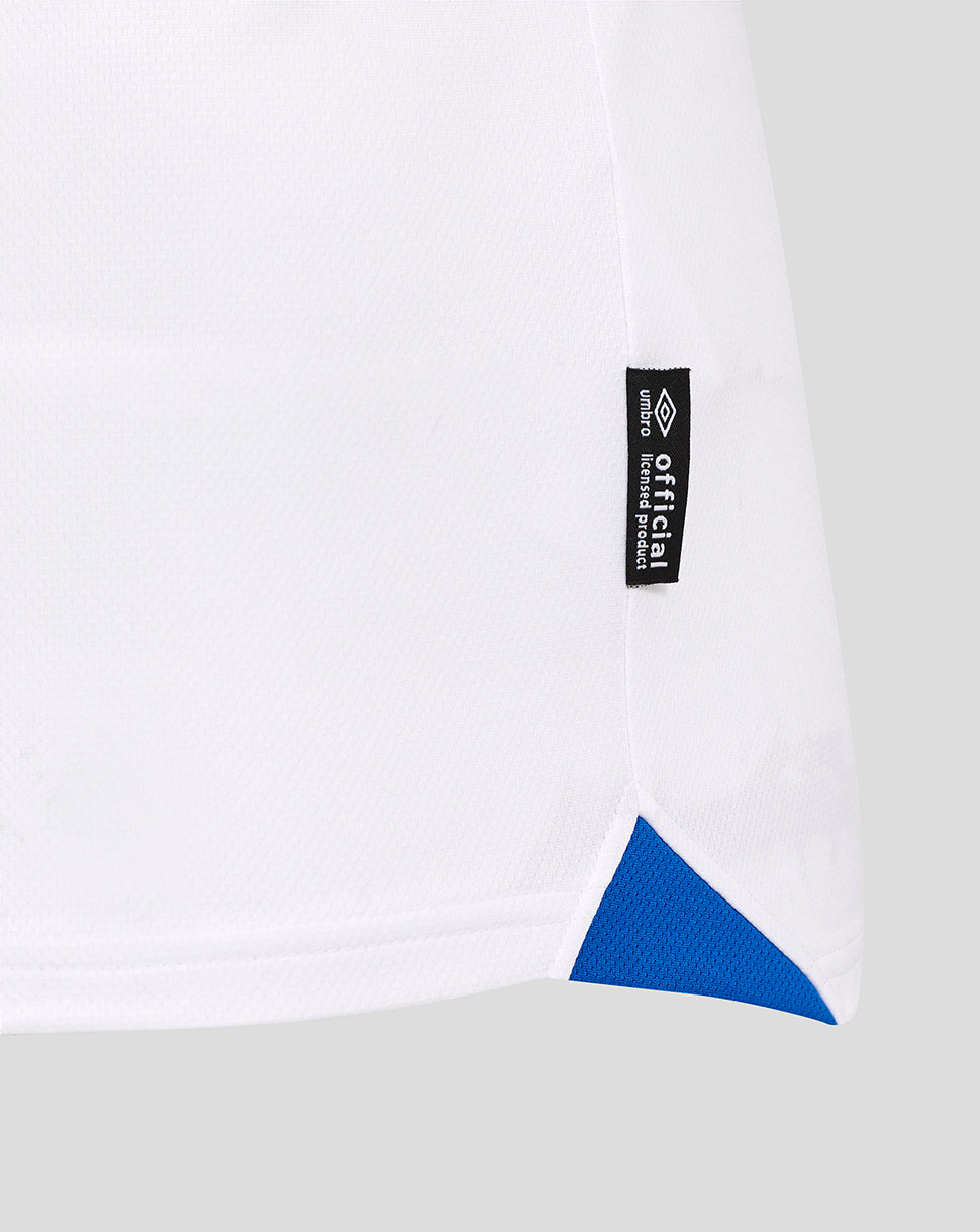 Rangers Heren 25/26 Uit Shirt - Brilliant White/Lapis Blue/Flame Scarlet