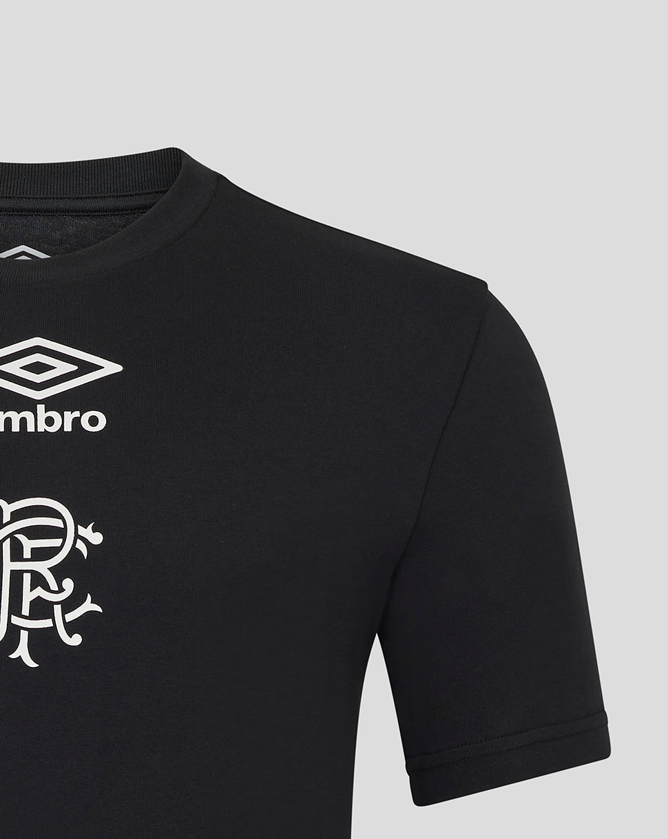 Rangers Junior's 25/26 Presentation Logo Tee - Caviar