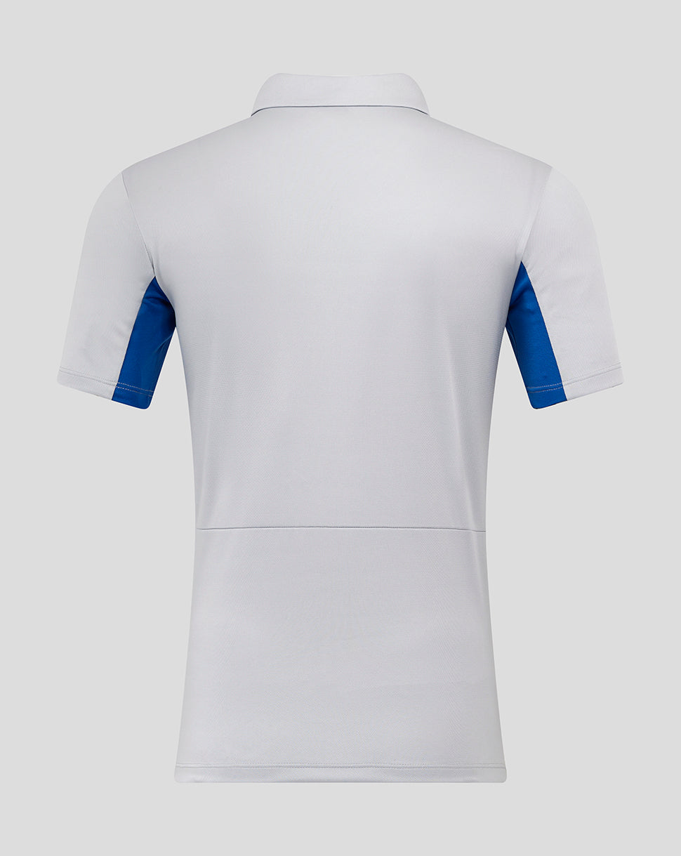 Rangers Men's 25/26 Presentation Polo - Microchip/Blue
