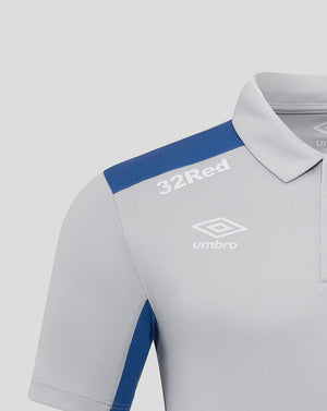 Rangers Men's 25/26 Presentation Polo - Microchip/Blue