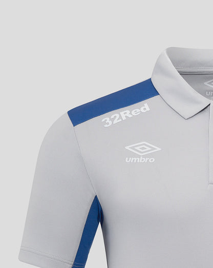 Rangers Men's 25/26 Presentation Polo - Microchip/Blue
