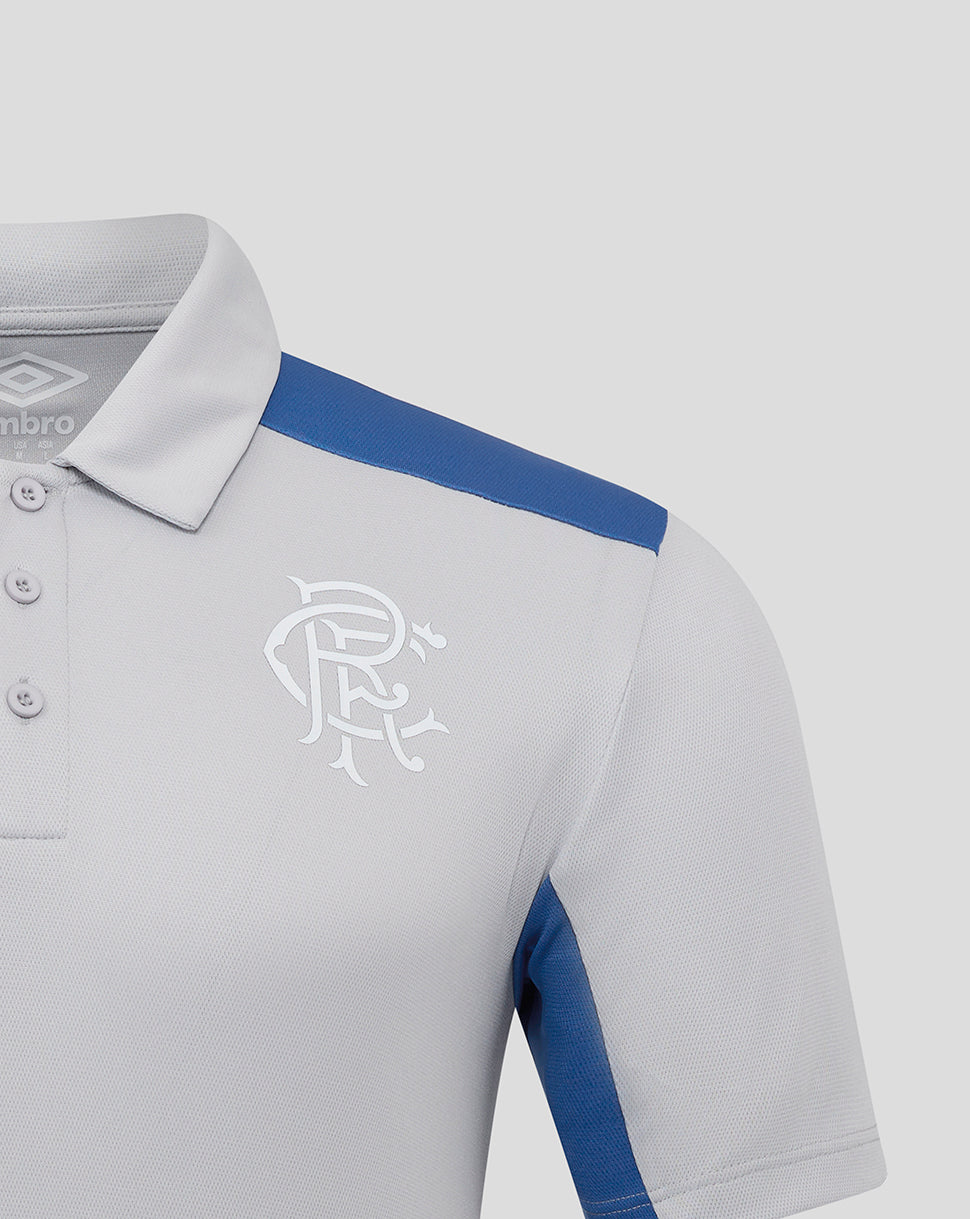 Rangers Men's 25/26 Presentation Polo - Microchip/Blue