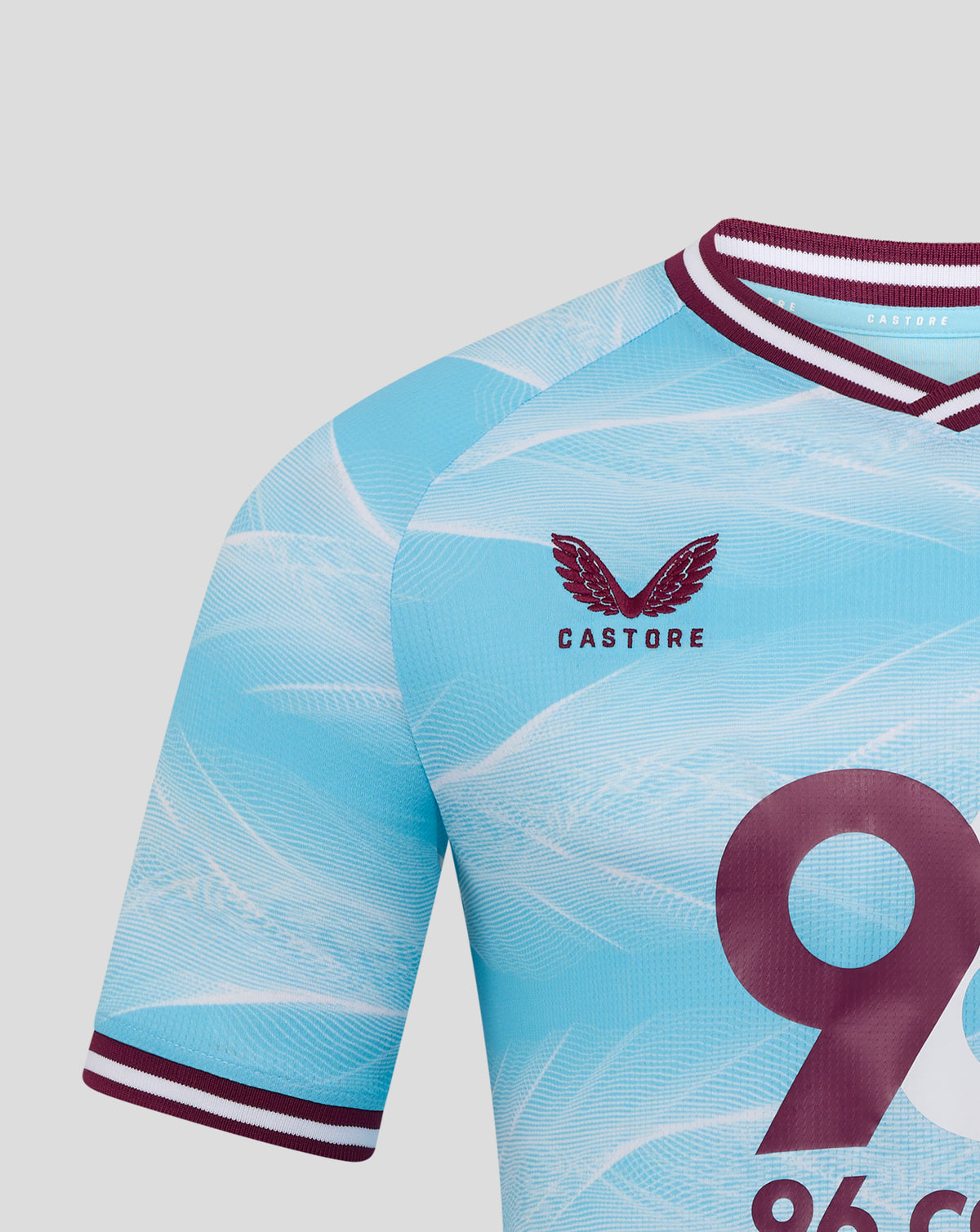 Burnley FC Men's 25/26 Away Short Sleeve Shirt - Tropical Breeze/Brilliant White