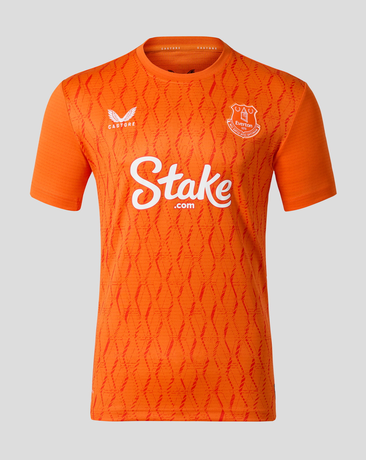 Everton FC Herren 25/26 Ausweich Goalkeeper Trikot Sleeve Trikot – Red Orange - Rotorange/Orange