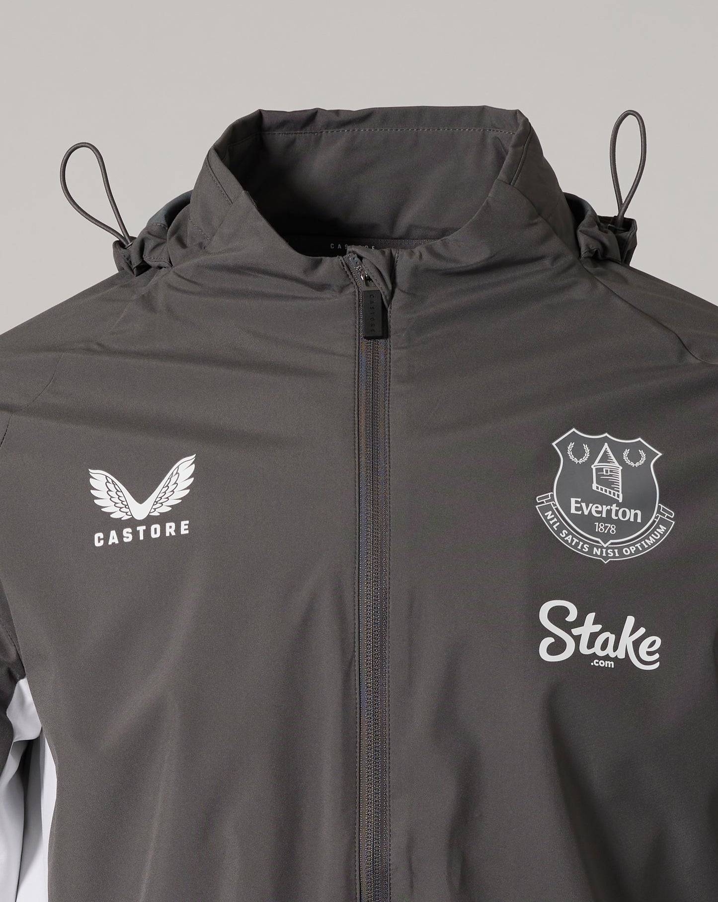 Everton FC Men's 25/26 Performance Packable Hood Shower Jacket - Thunderstorm