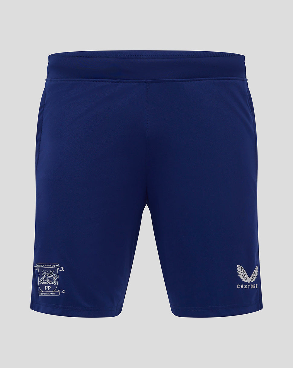 Preston Junior 25/26 Training Knit Shorts with Pockets - Blue