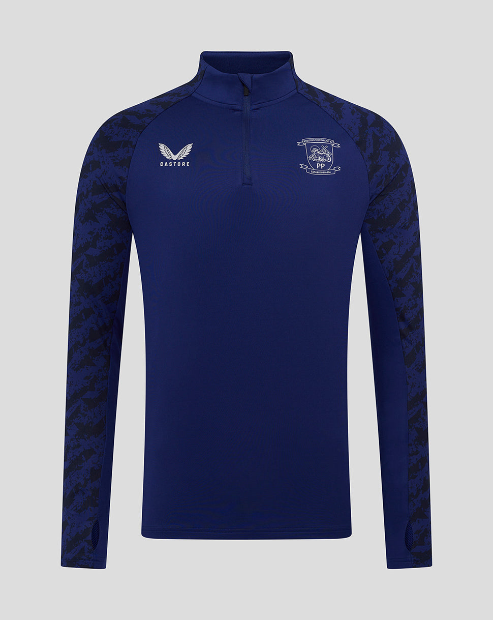 Preston Junior 25/26 Training Midlayer Top - Blue