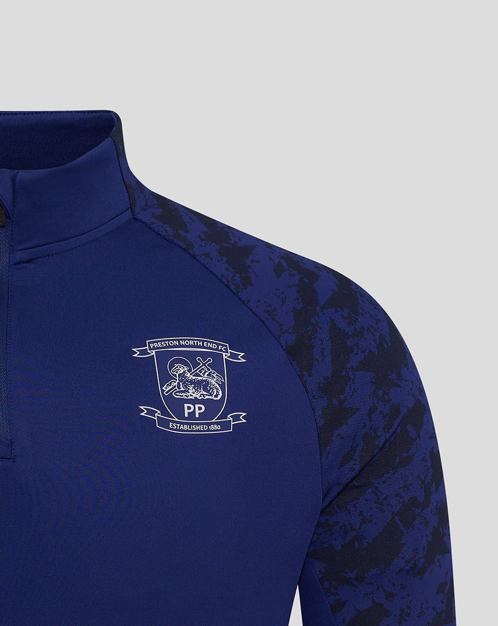 Preston Junior 25/26 Training Midlayer Top - Blue
