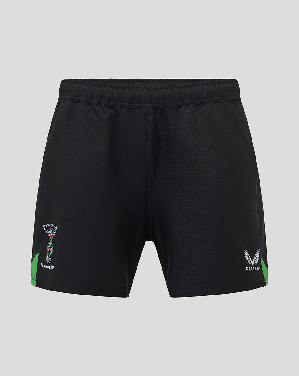 Harlequins Men's 25/26 Home Pro Shorts - Caviar/Classic Green
