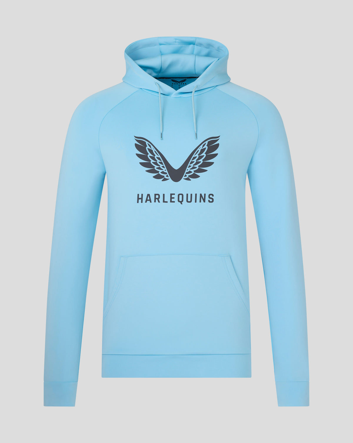 Sudadera con capucha Harlequins Hombre 25/26 Presentation Scuba - Azul cielo